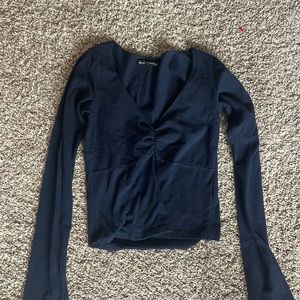 Navy blue Brandy Melville longsleeve top